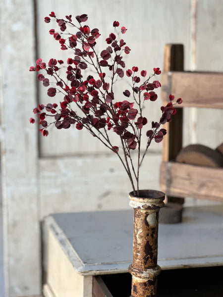 Rushing Red Leaves Spray