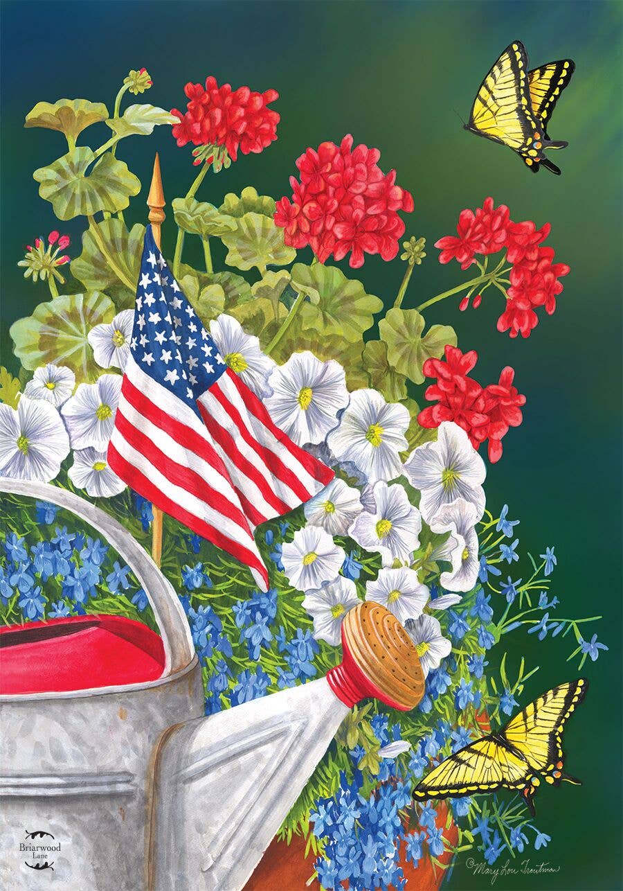 American Garden Garden Flag