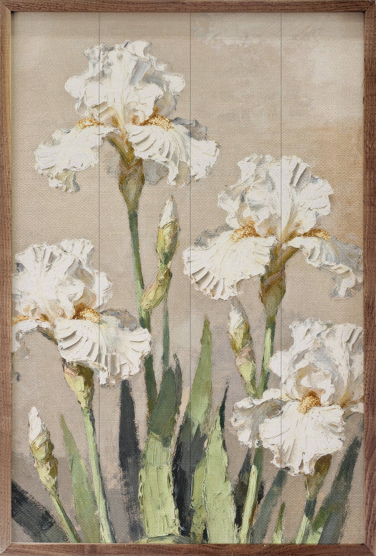 Iris Patch Wood Art