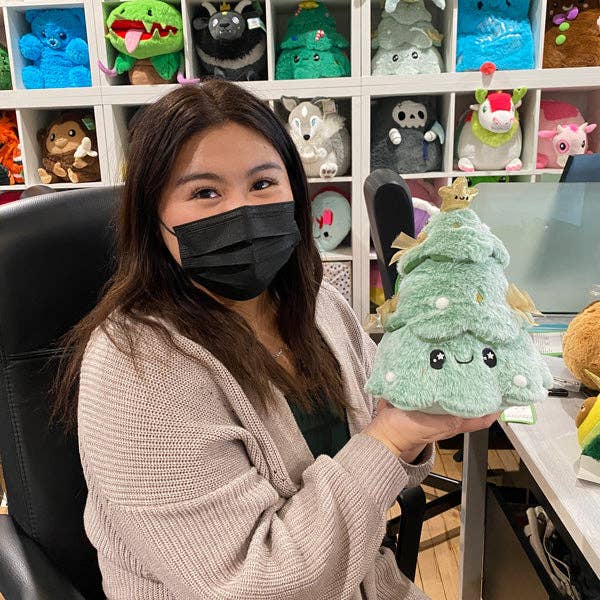 Flocked Christmas Tree Plush Mini Squishable