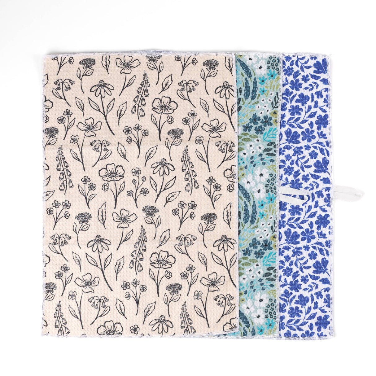 Pack of 3 Microfiber Kitchen Towels - Winter Tones