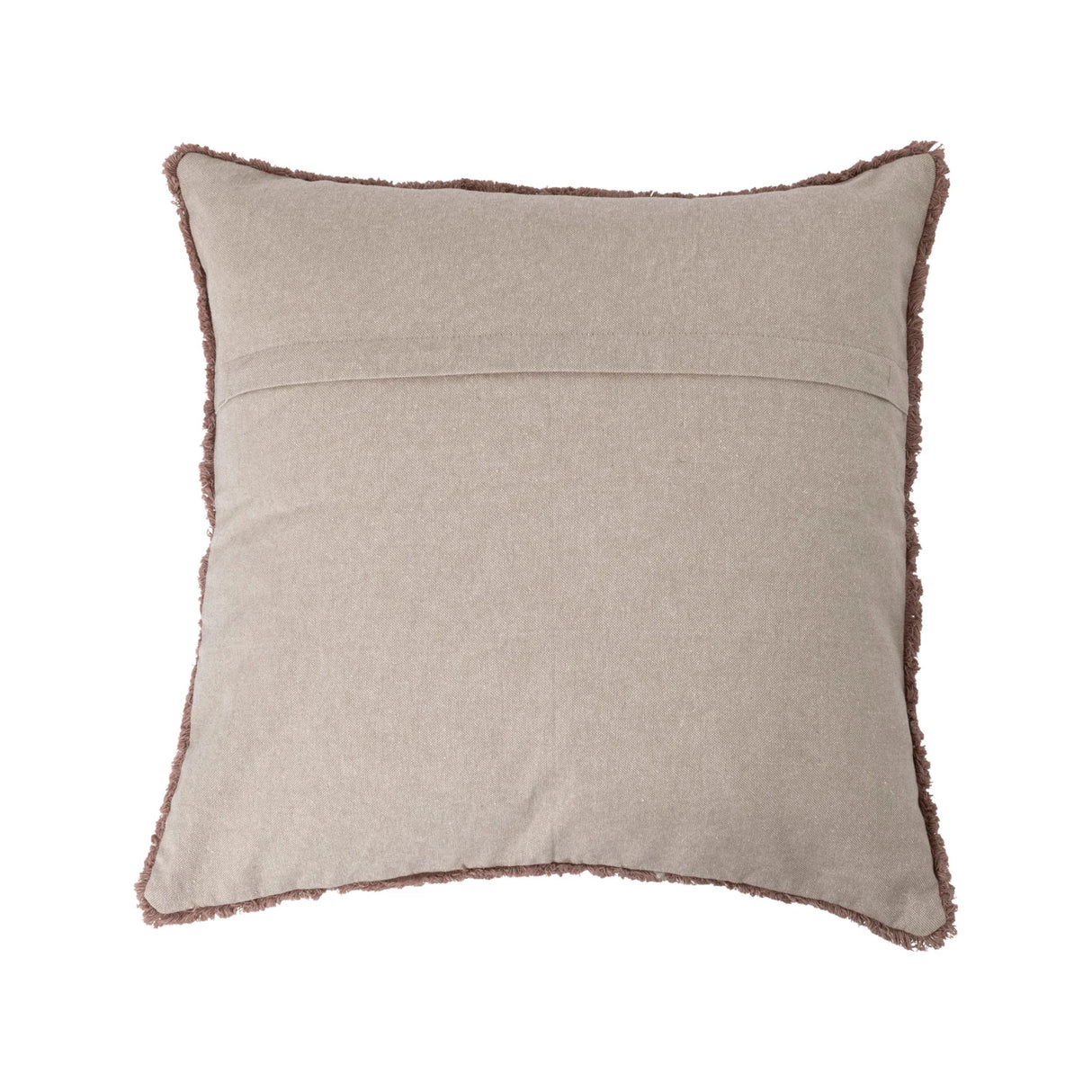 Textural Embroidered Cotton Pillow