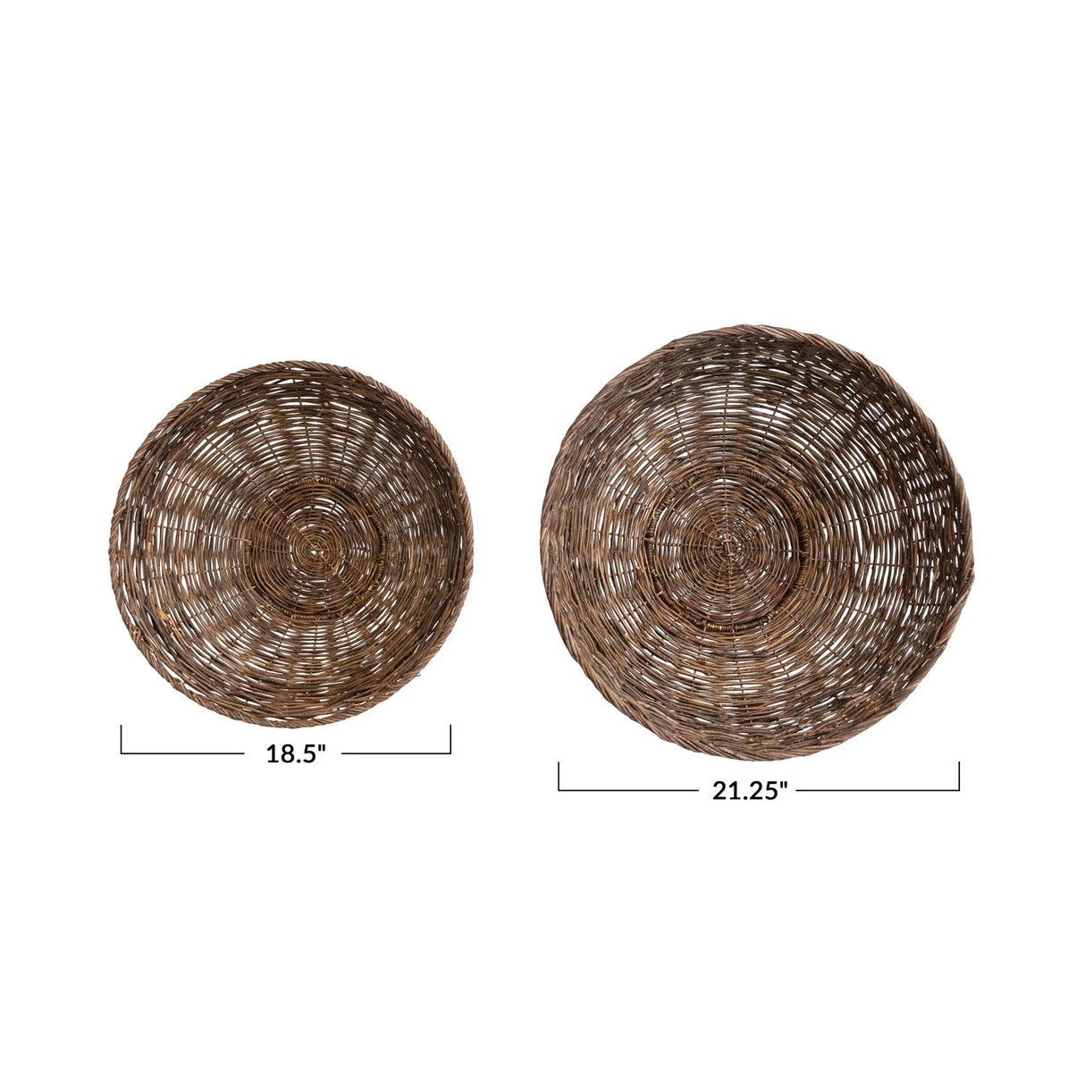 McAllen Woven Vine & Metal Bowl- 2 Sizes