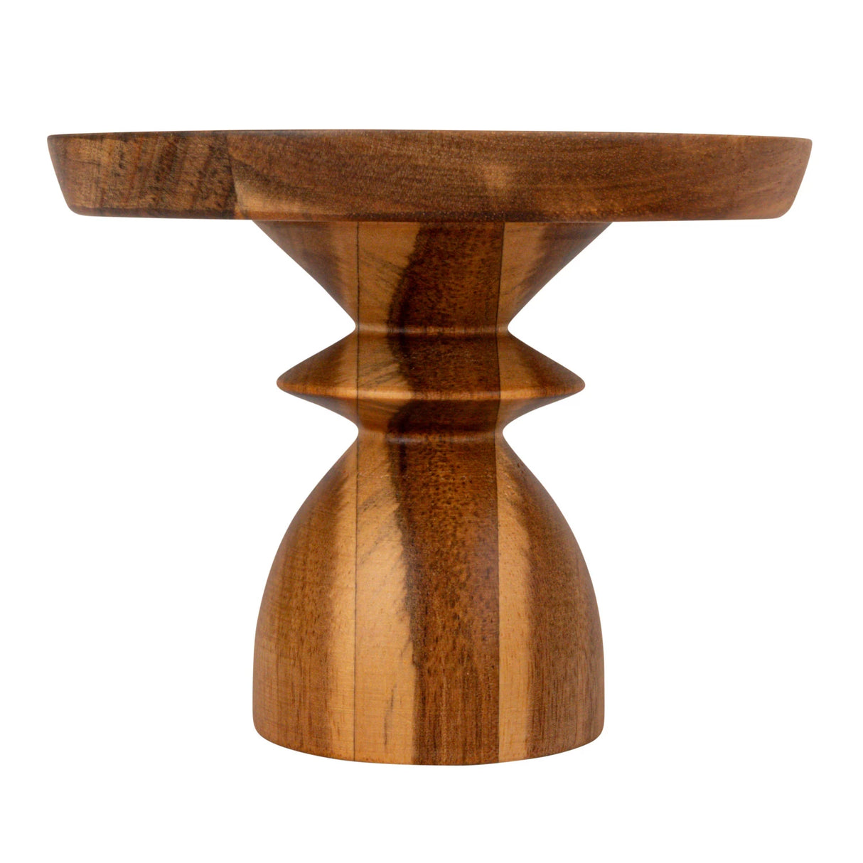 Stoneware & Acacia Serving Dishes - 2 Sizes