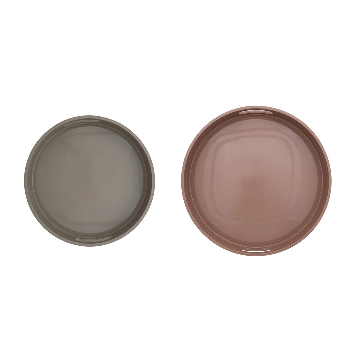 Lacquered Round Trays - 2 Sizes