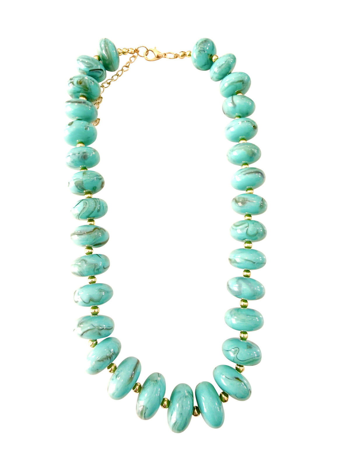 Holly Turquoise Chunky Beaded Necklace