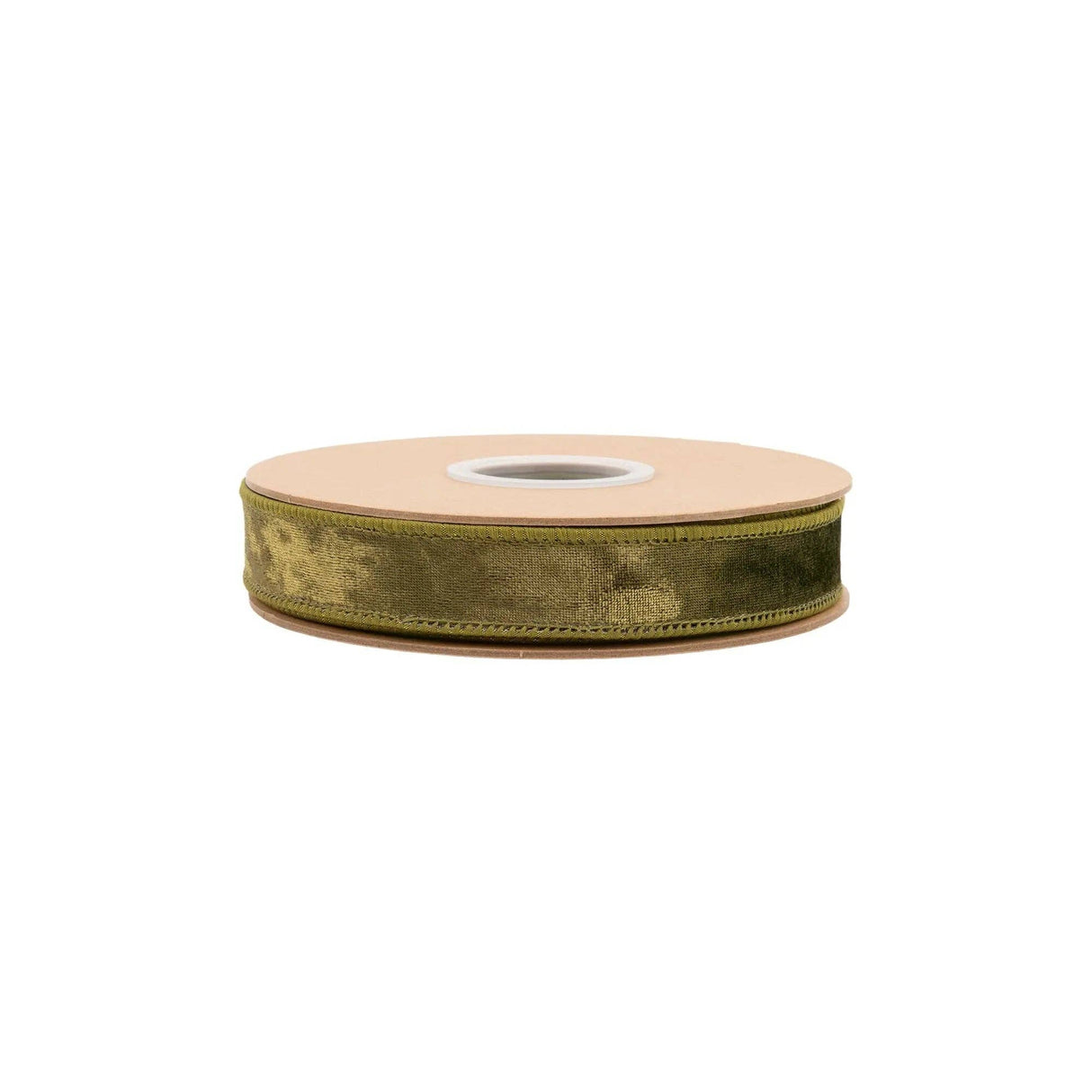 1" Wired Moss Heritage Velvet Ribbon Bolt