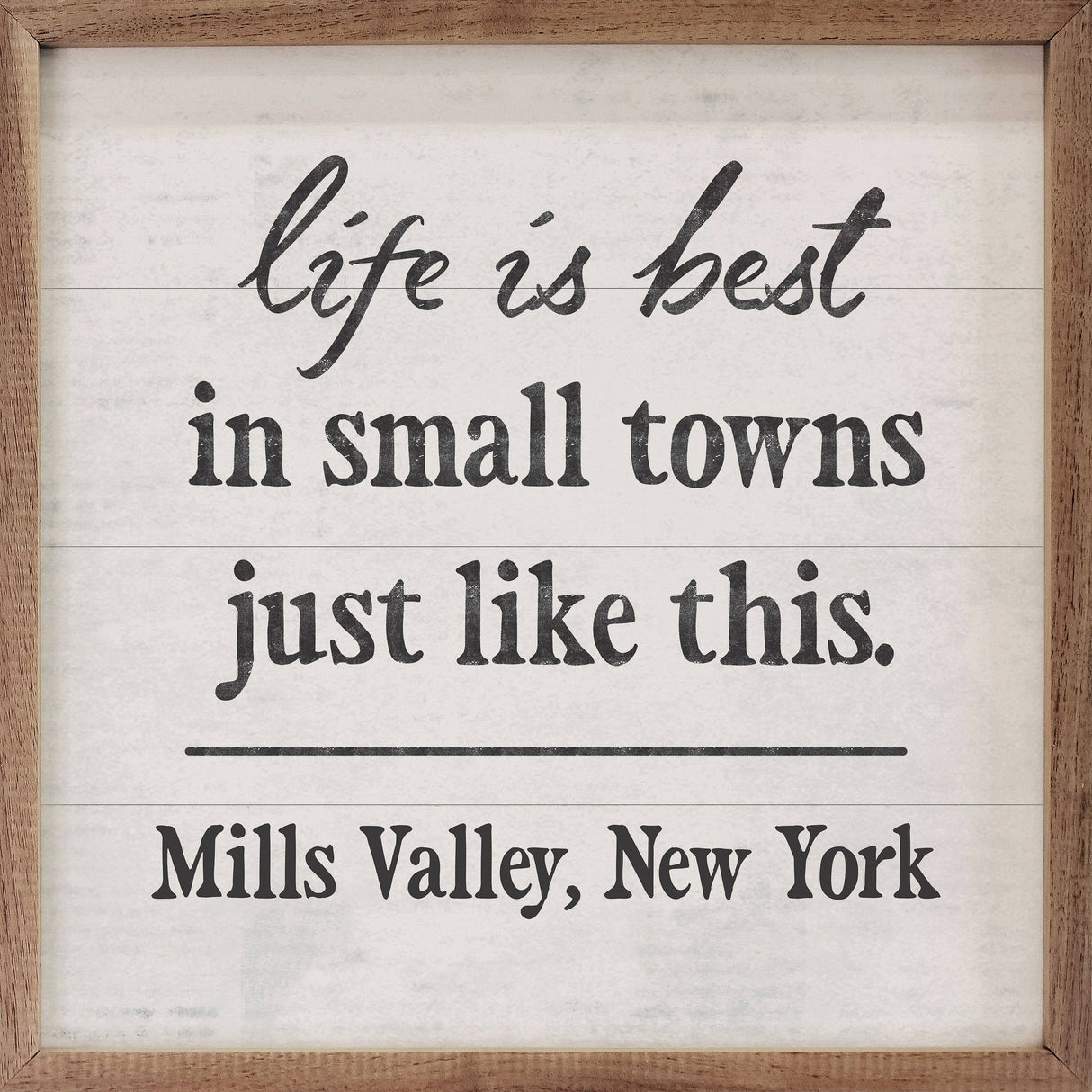 Life Is Best In Small Town Norfolk Wood Art