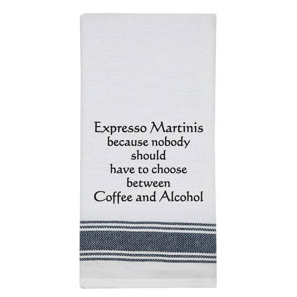 Expresso Martini Funny Tea Towel