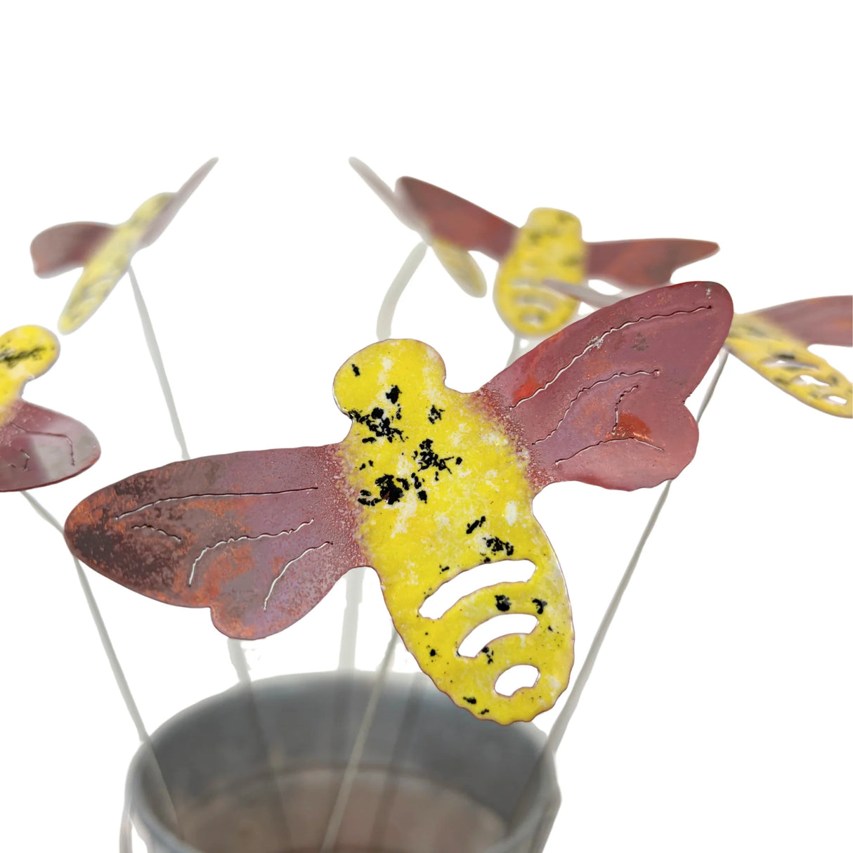 Enamel Copper Bees