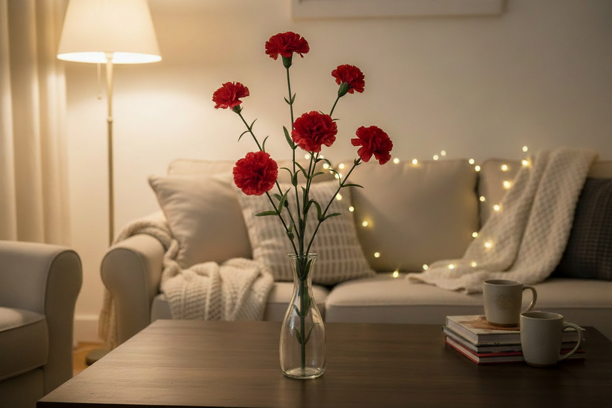Red Mini Carnation Spray