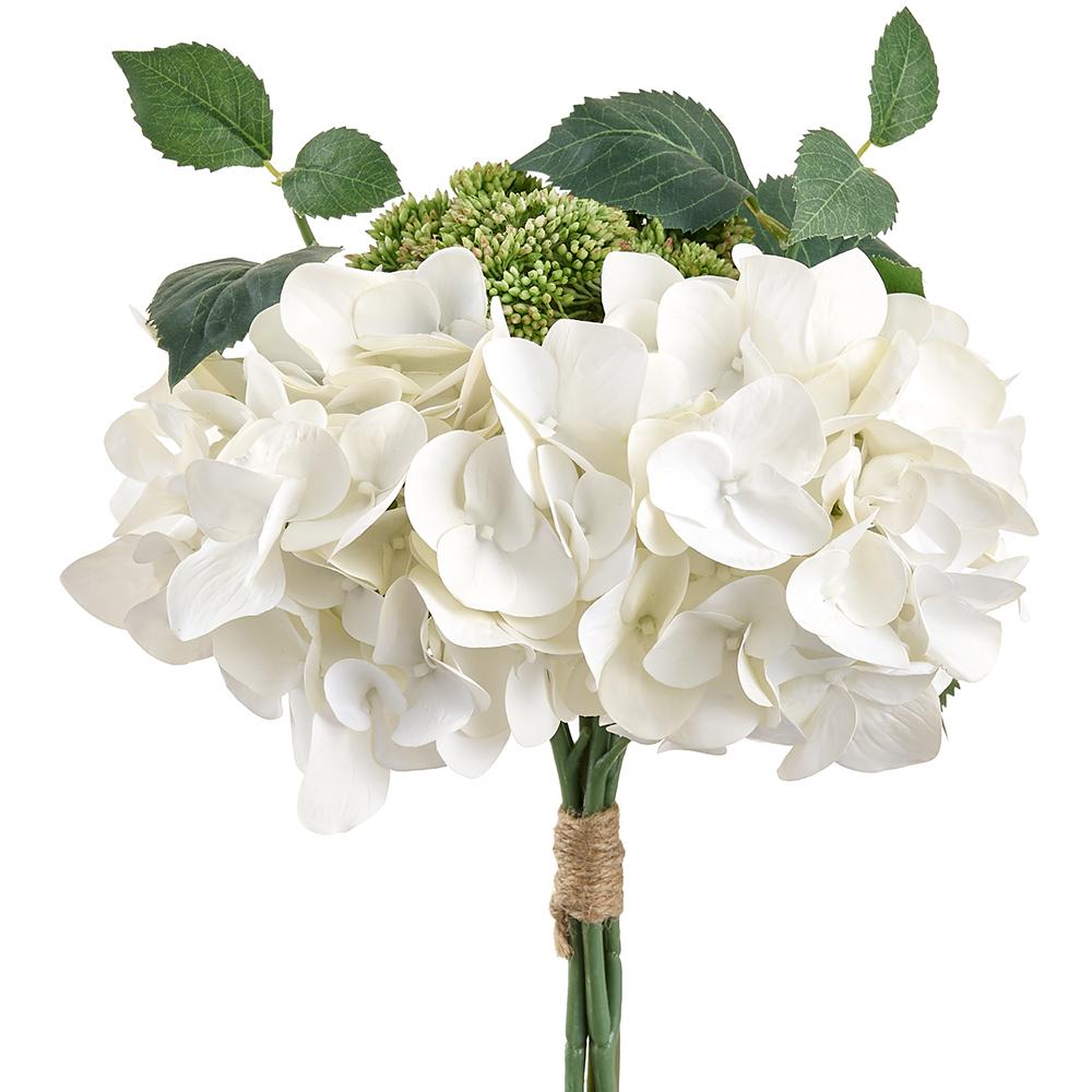 13" Hydrangea/Angelica Bouquet - artificial silk floral by Allstate