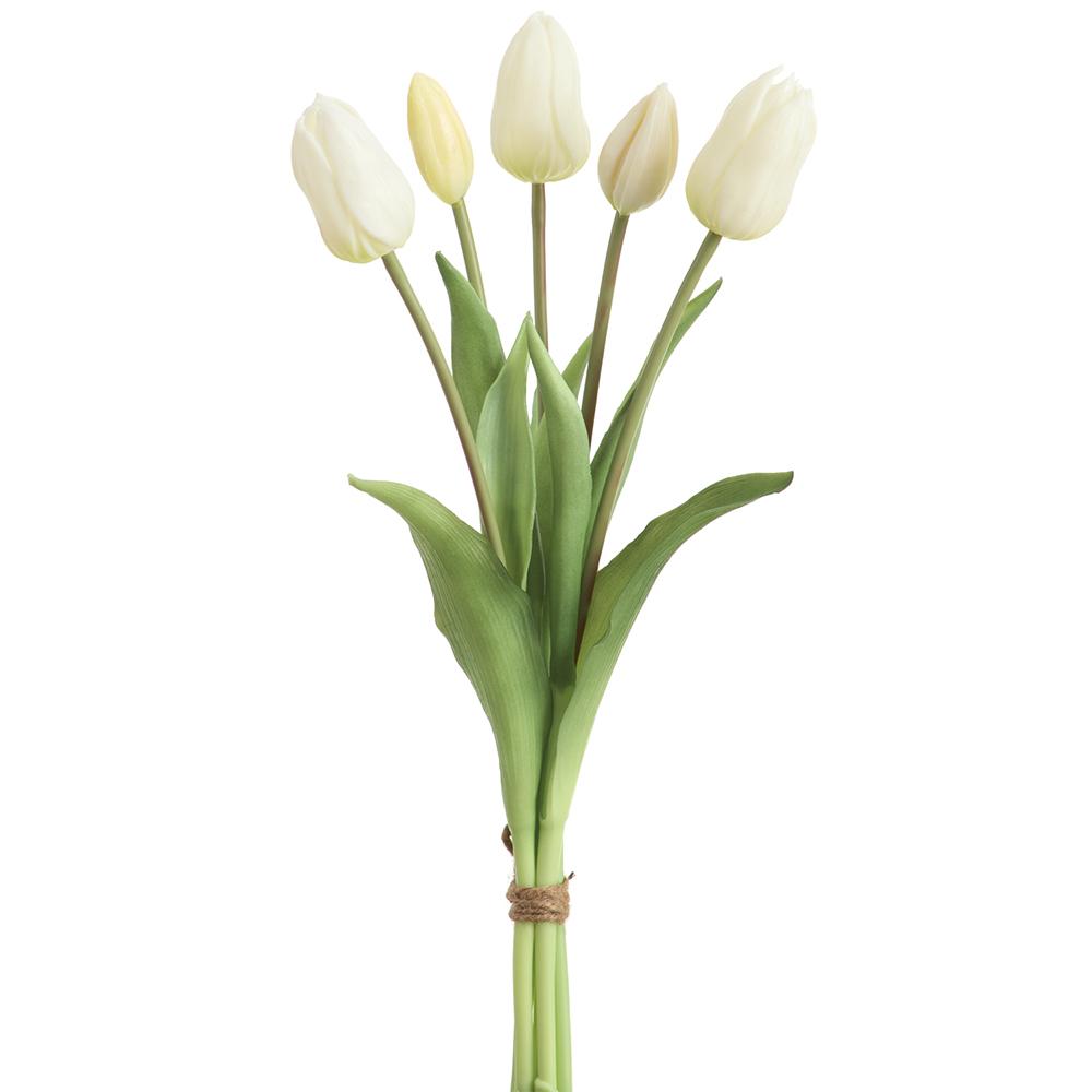 Cream Real Touch Dutch Tulip Bouquet