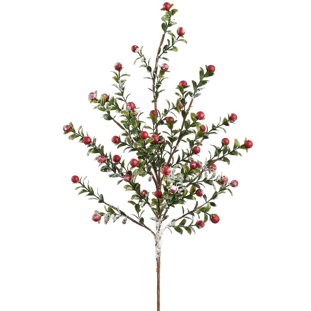 Red Snowed Berry Spray