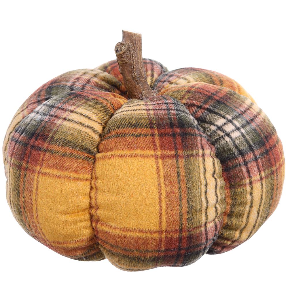 Brown Plaid Pumpkin