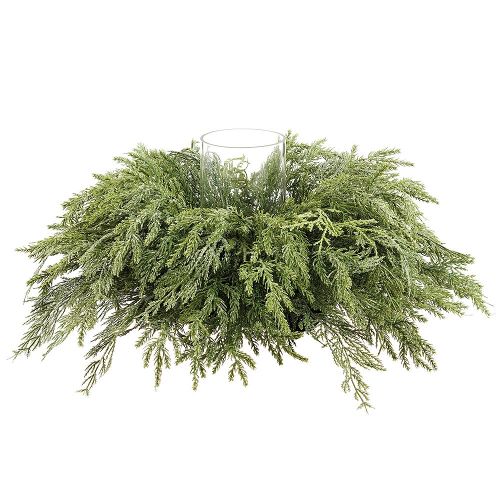 Glittering Deluxe Cedar Centerpiece