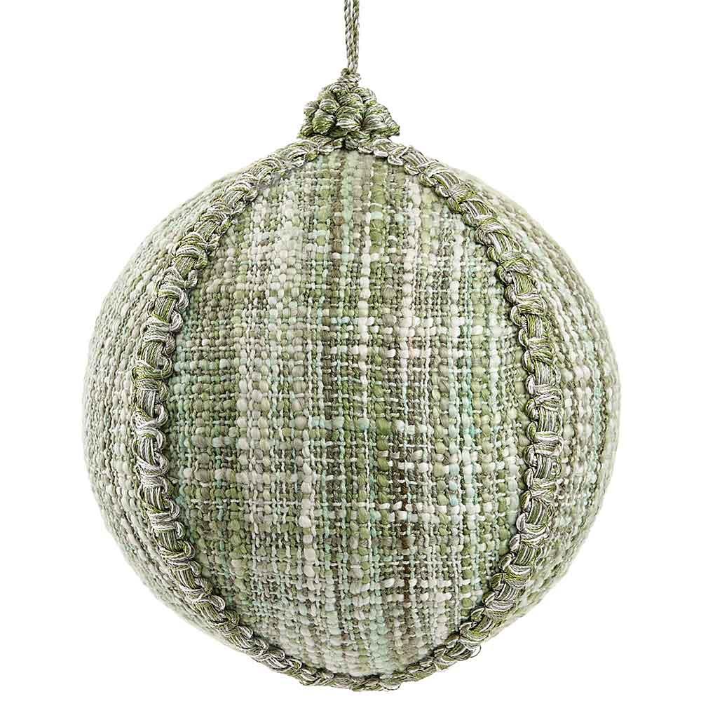 Green Cotton Slub Ball Ornament