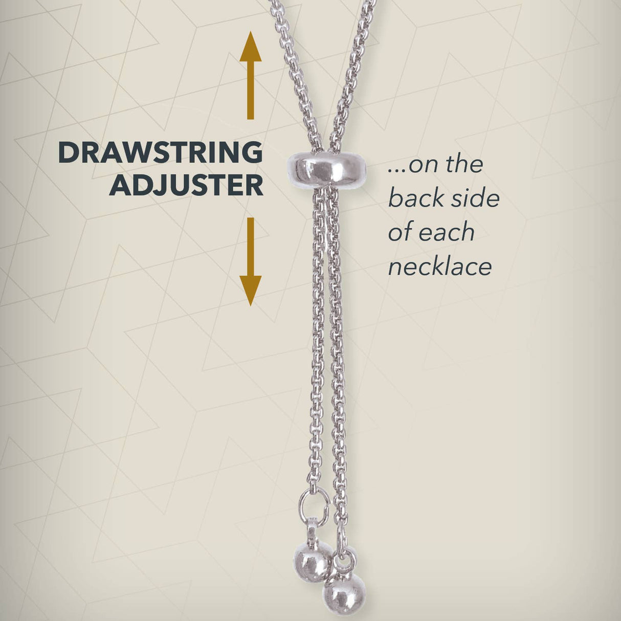 Silver Double Sapphire Marquis Necklace