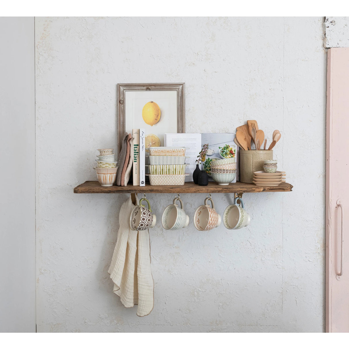 Stoneware Pattern Bowl - 4 Colors