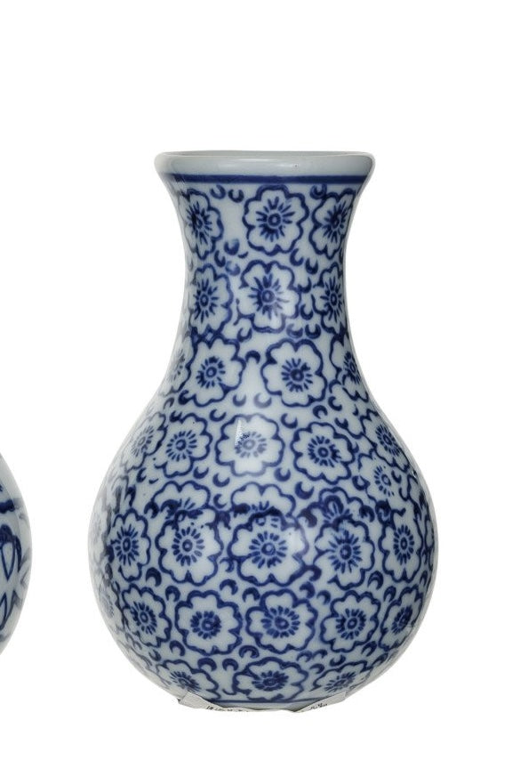 Hand-Stamped Stoneware Vase - 3 Styles