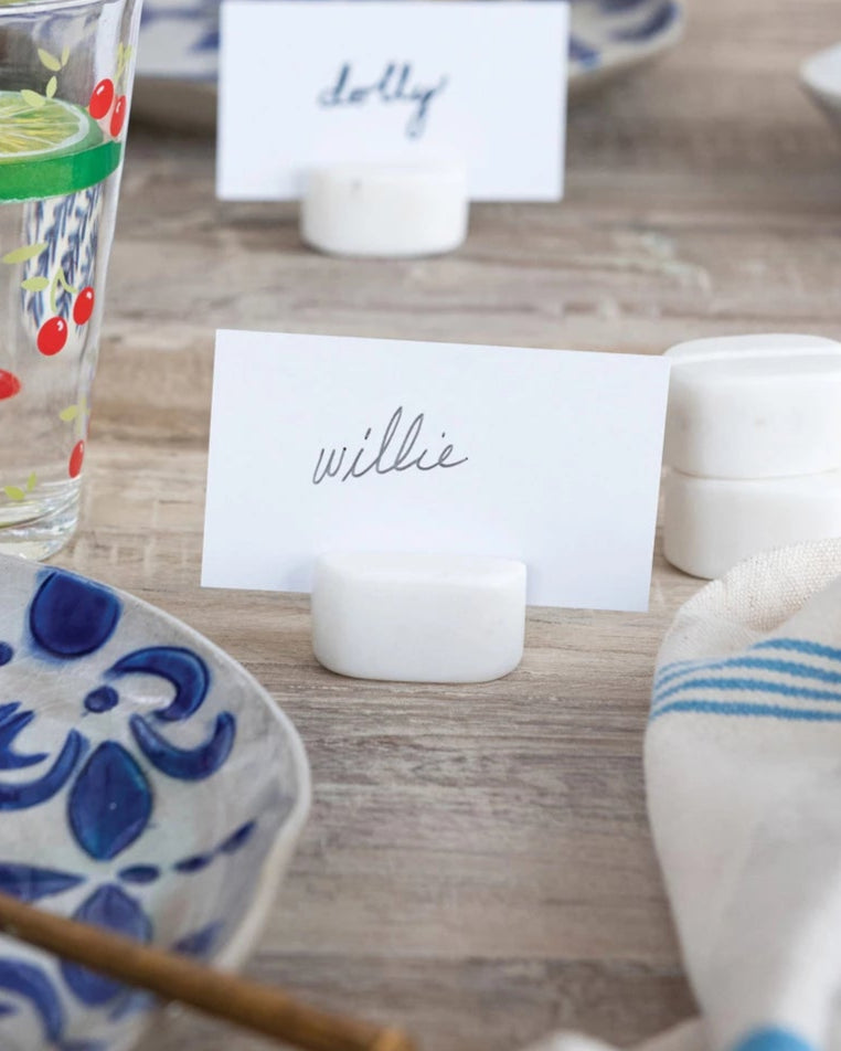 Marble Place Card/Photo Holders Set of 4
