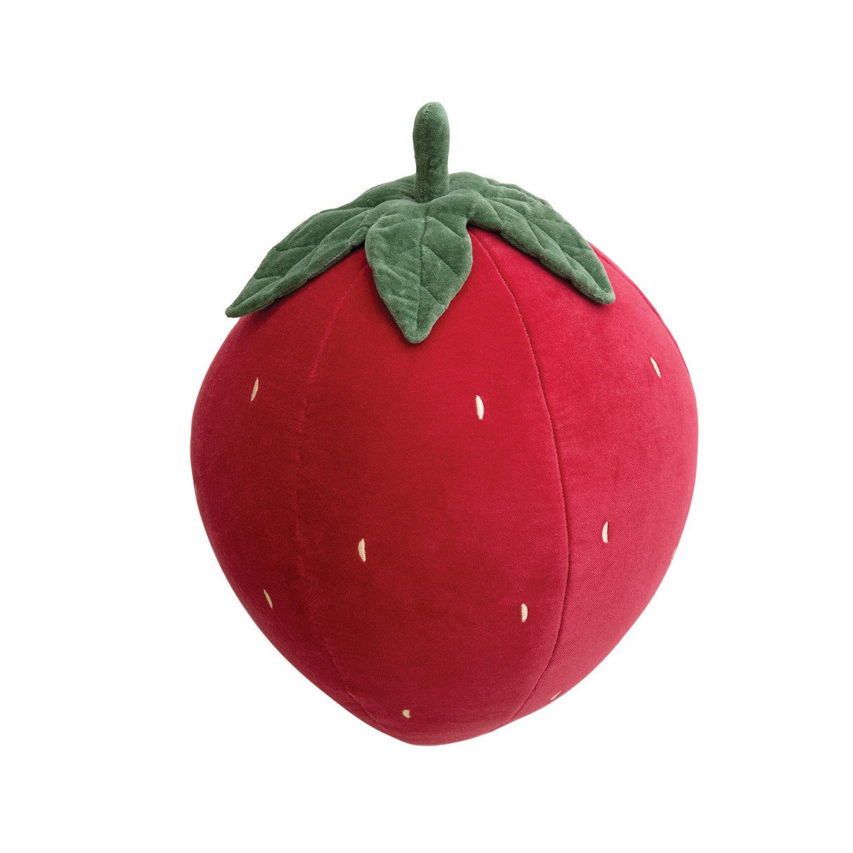 Cotton Velvet Embroidery Strawberry Pillow