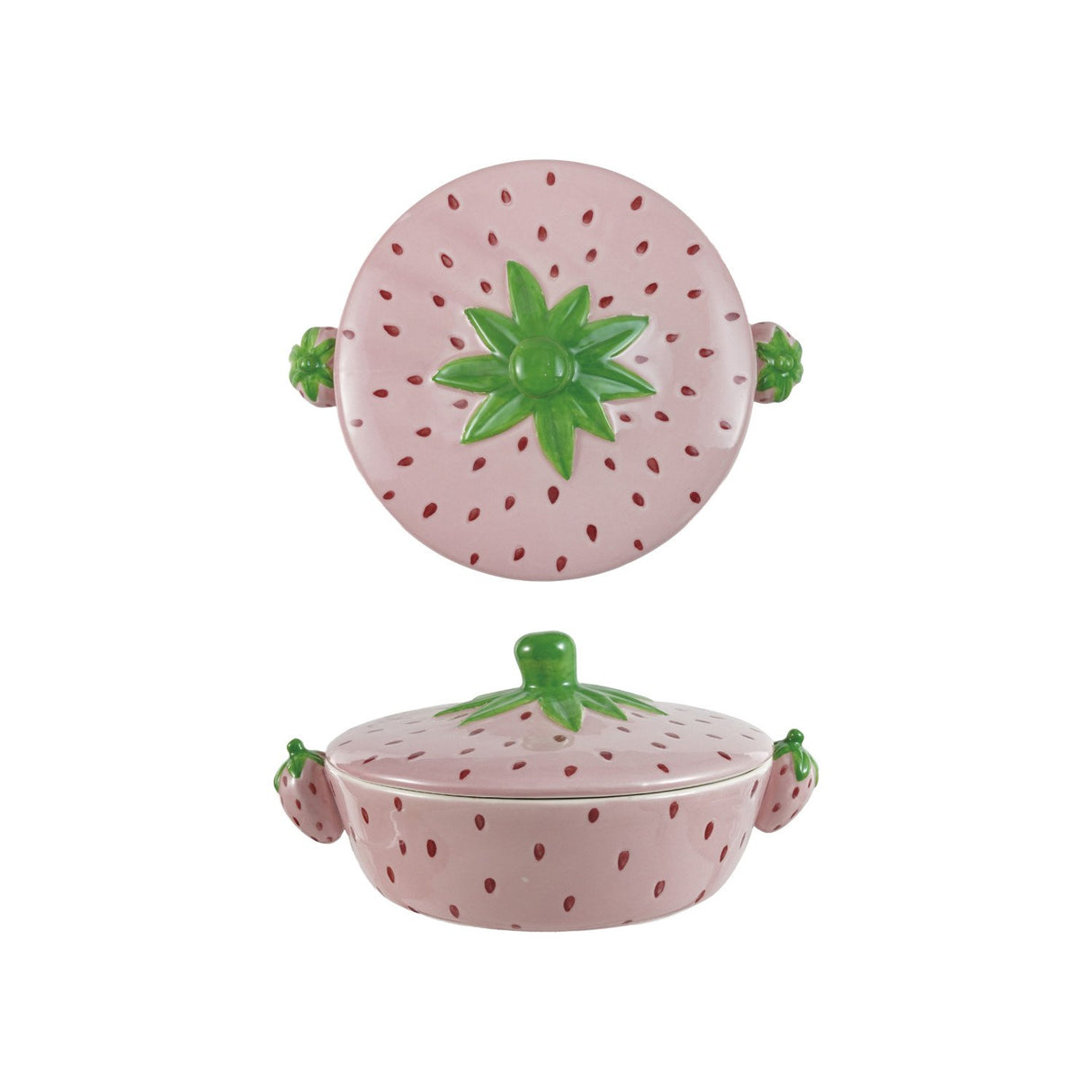 24 oz. Stoneware Strawberry Baker