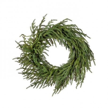 24" Sage Real Touch Norfolk Pine Wreath