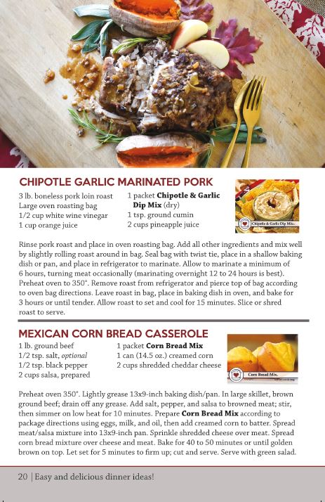 Country Home Recipe Cookbooklet