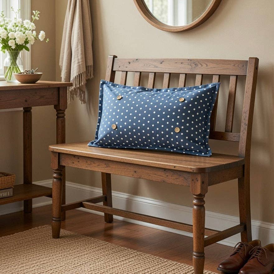 Blue Dot Interchangeable Pillow