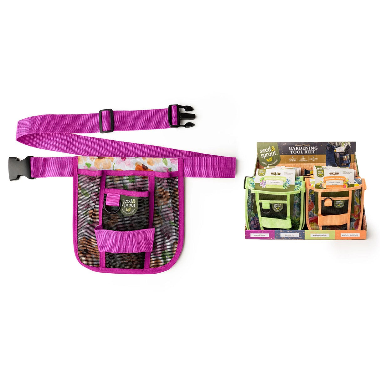Seed & Sprout Gardening Tool Belt - 4 Colors