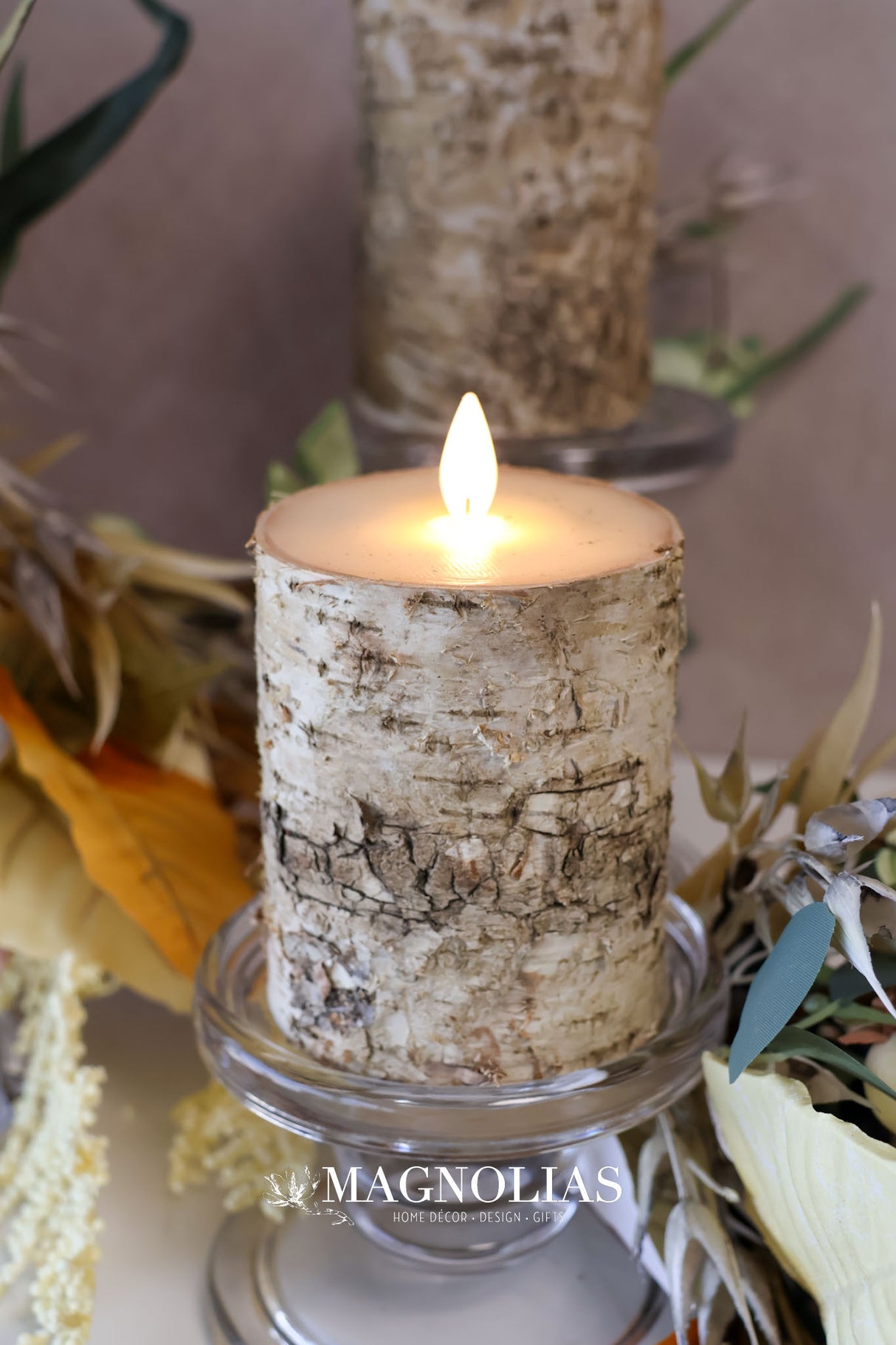 Birch Moving LED Candle Set