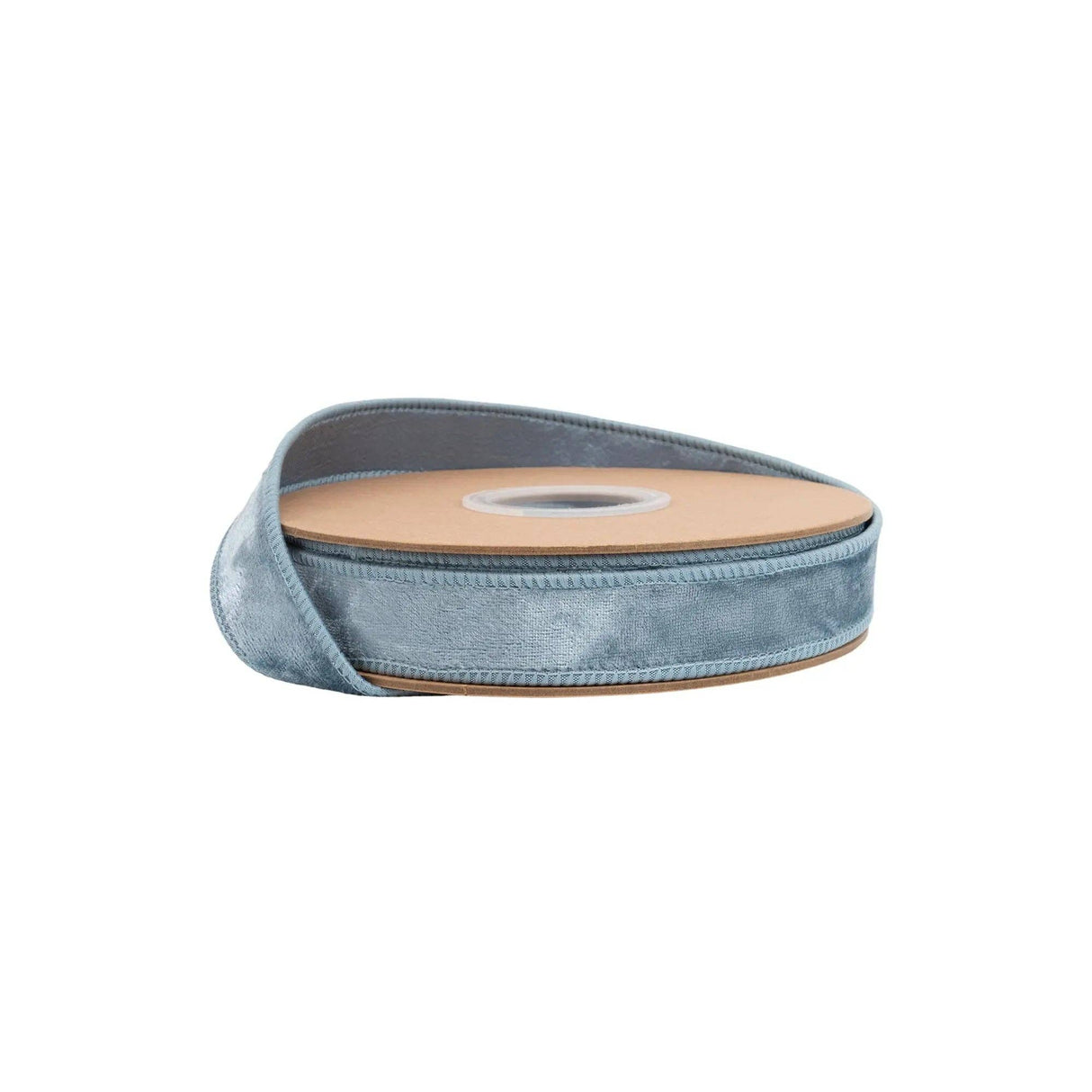 1" French Blue Wired Heritage Velvet Ribbon Bolt