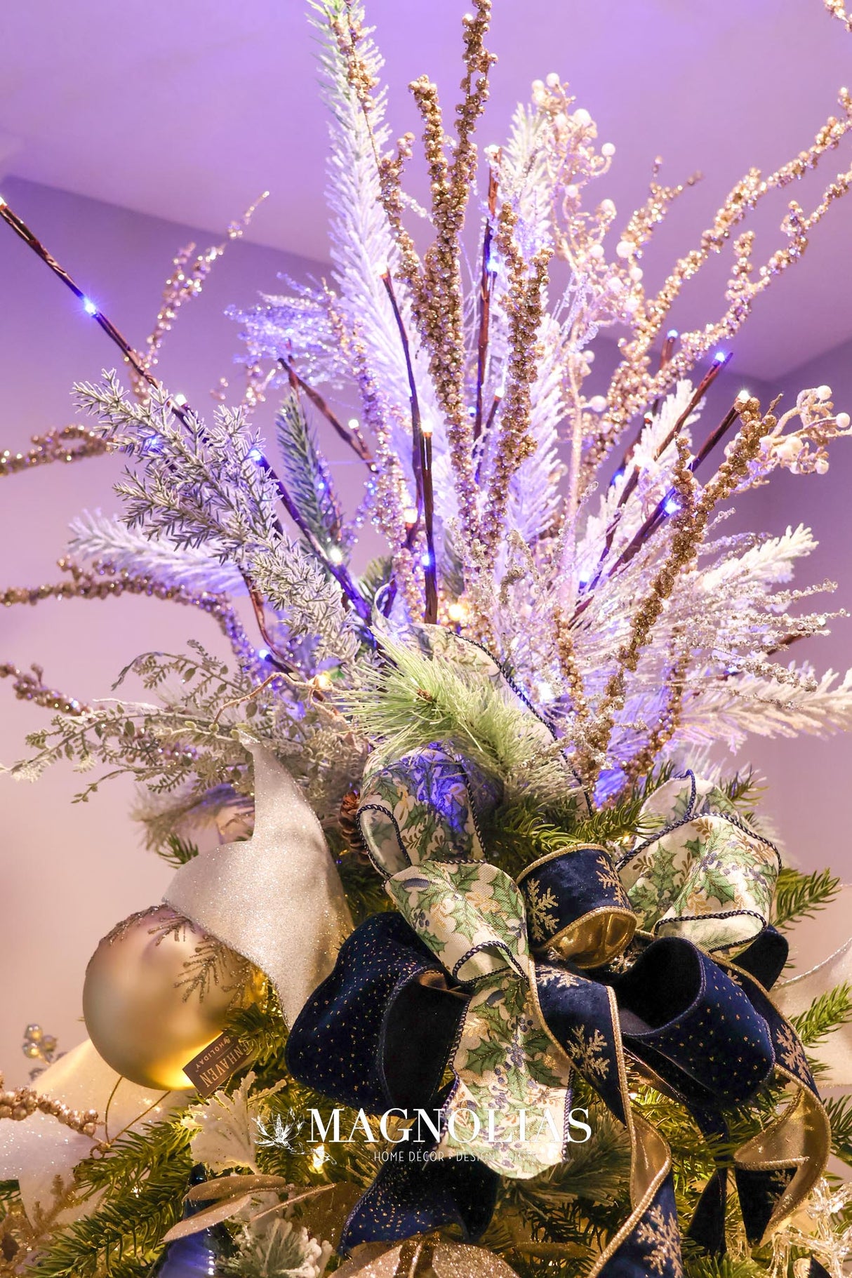 Outdoor Frozen Lighted Branch Set of 3