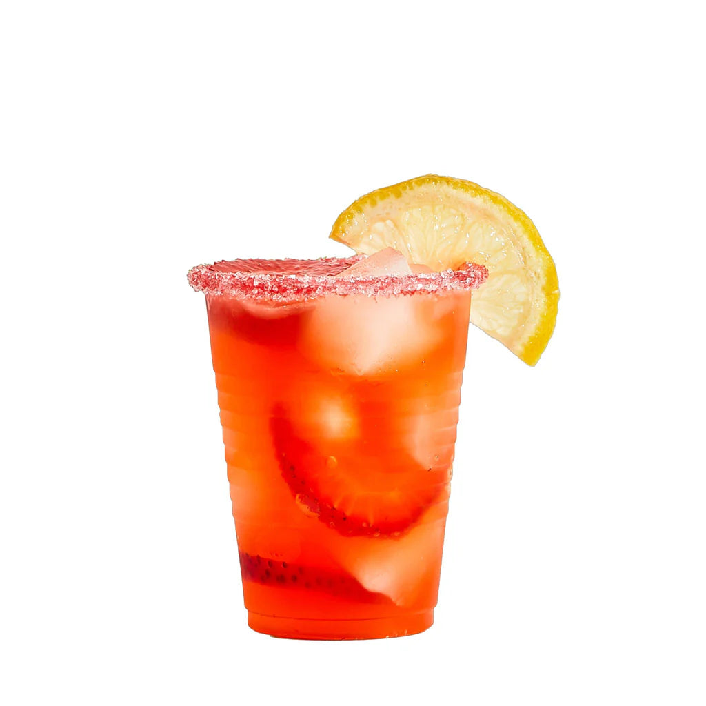 Sugar & Strawberry Pre-Rimmed Cocktail Cups
