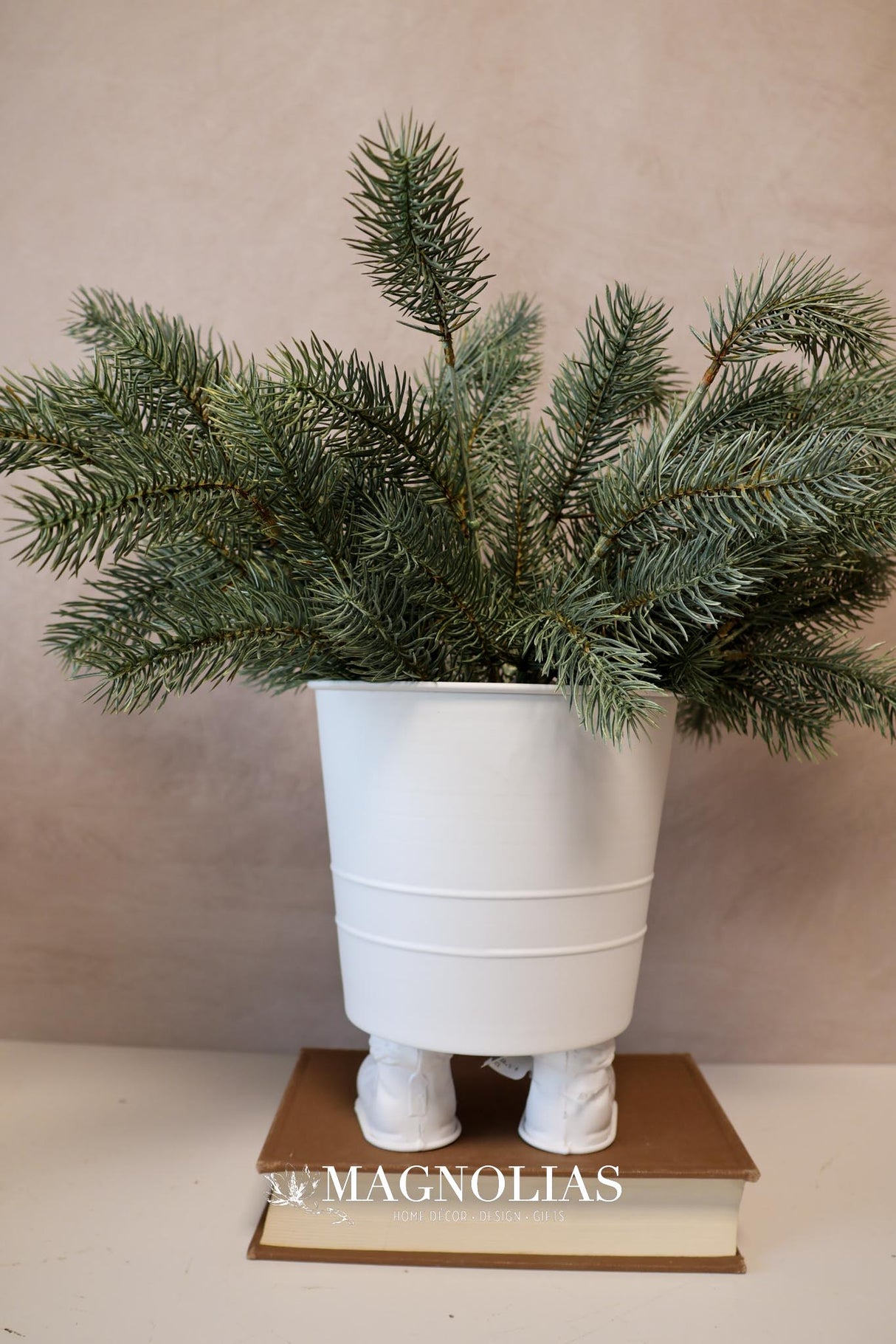 Jolly Metal Santa Pants Planter