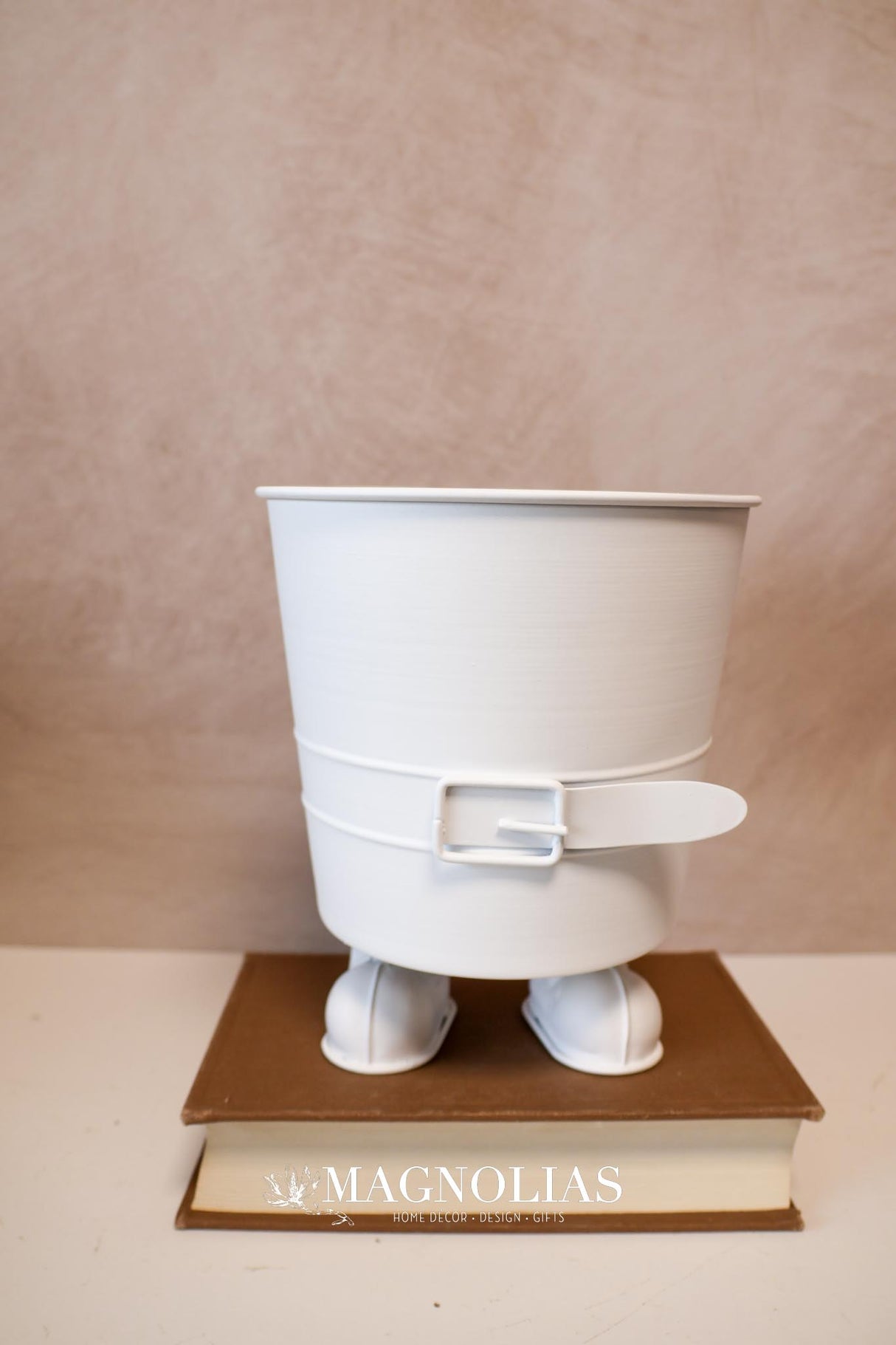 Jolly Metal Santa Pants Planter