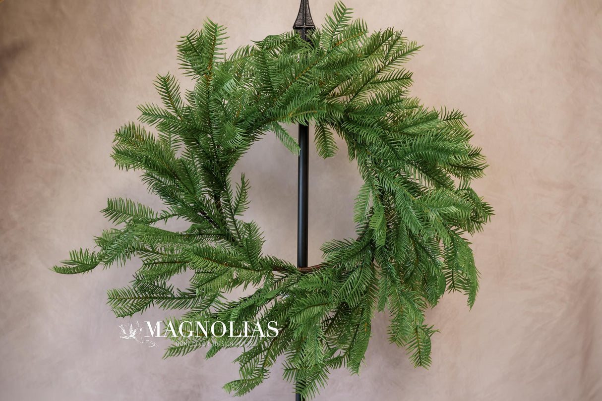 20" Winter Greens Pine Wreath