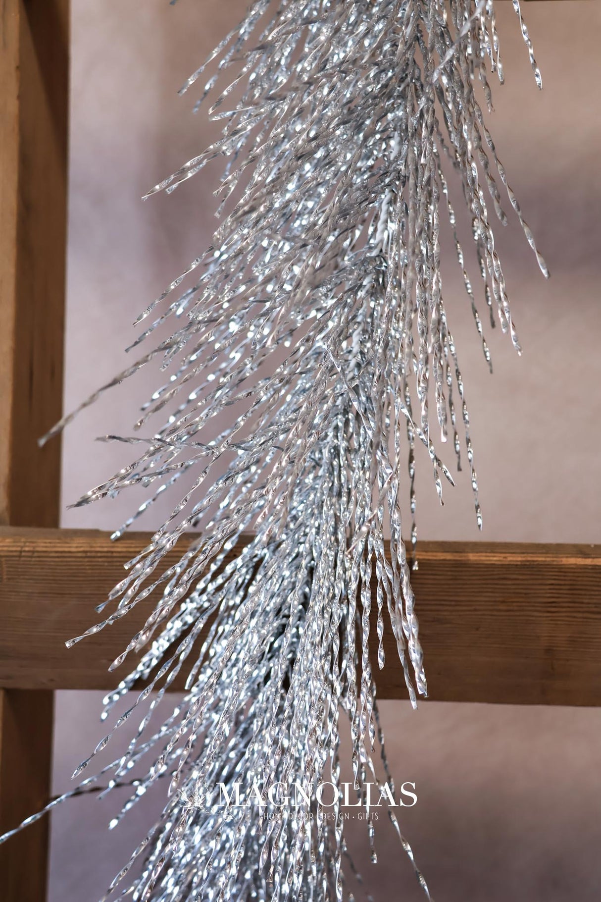6' Silver Tinsel Garland