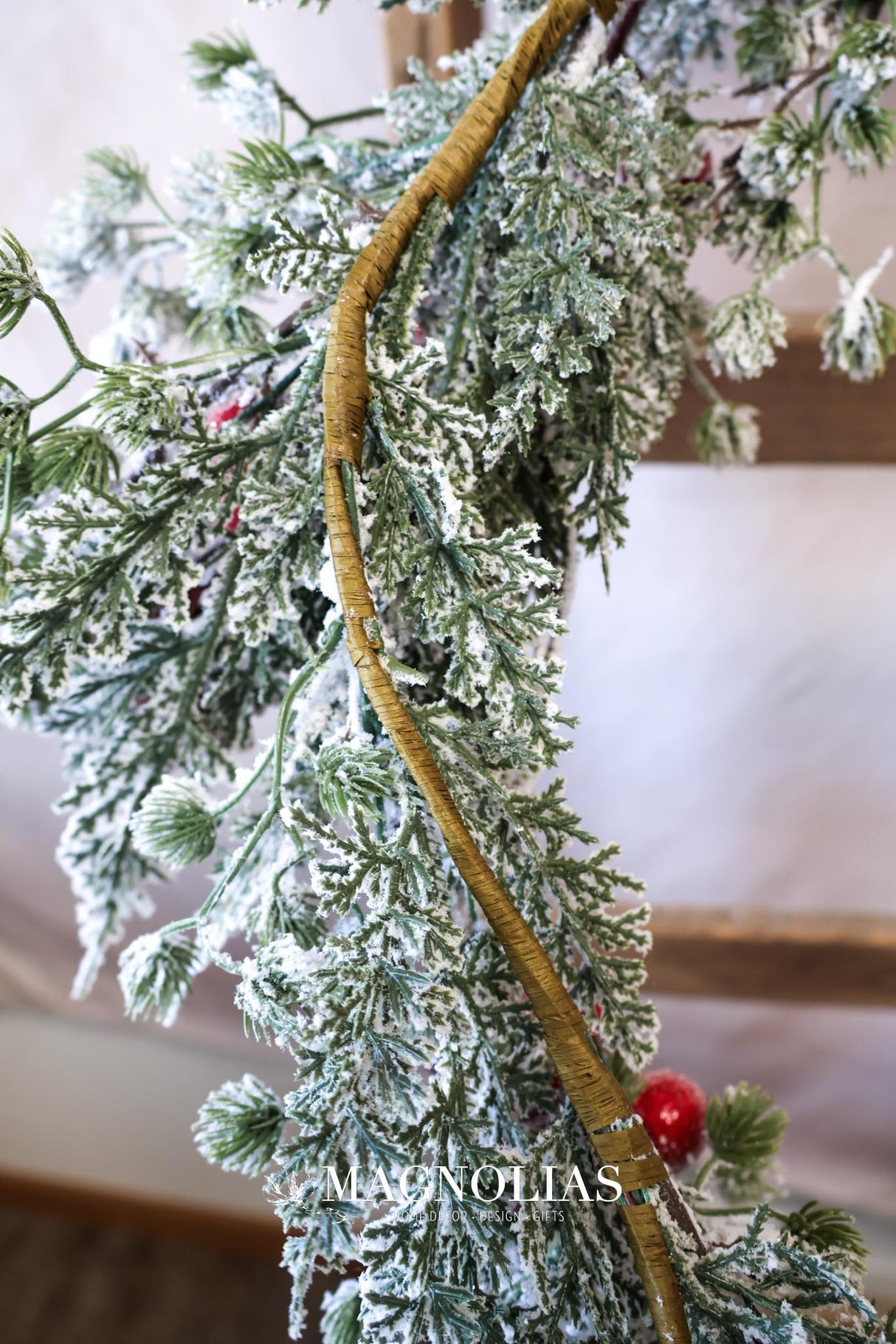 5' Snow Ming Mountain Pine Garland