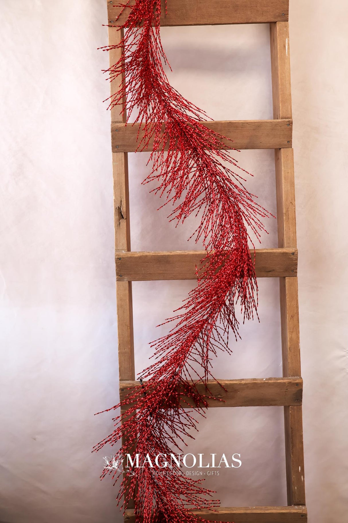 6' Red Tinsel Garland