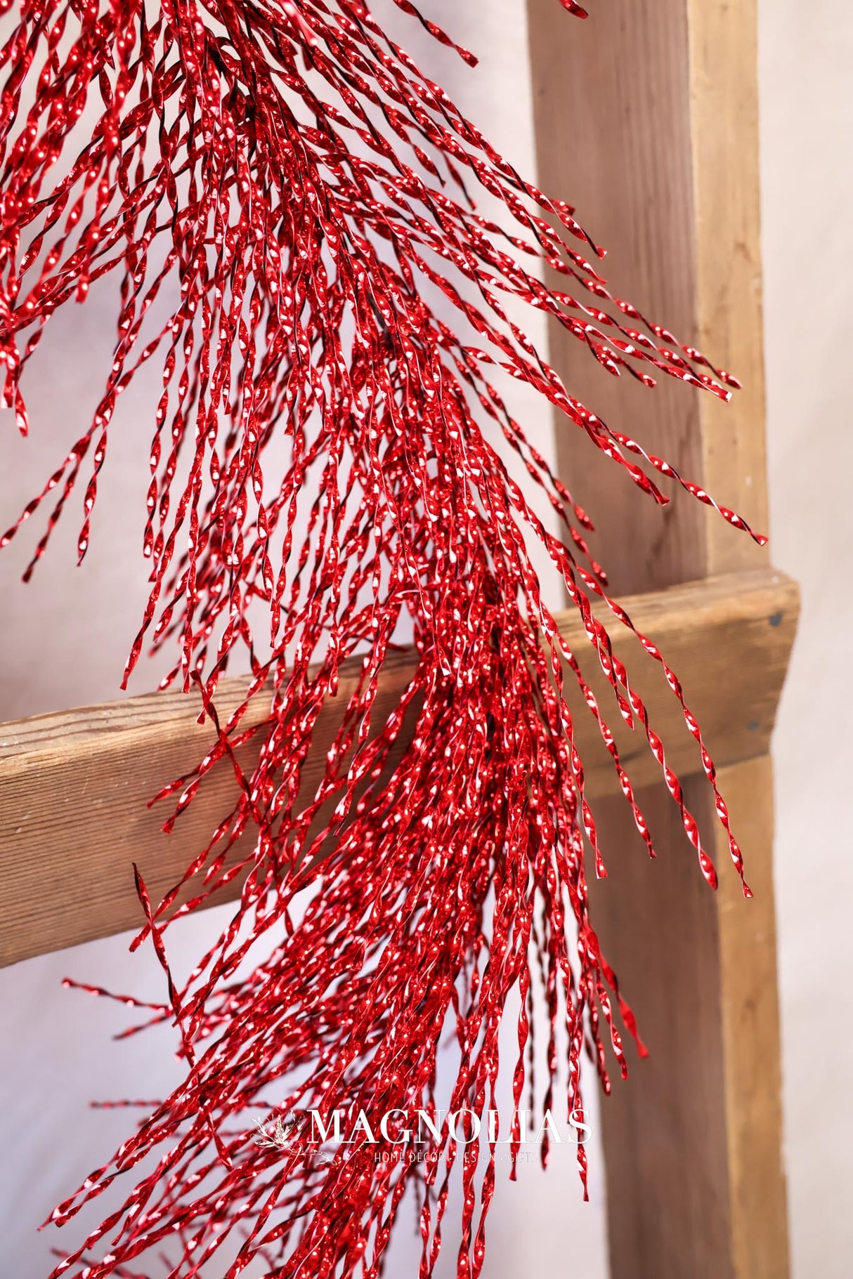 6' Red Tinsel Garland