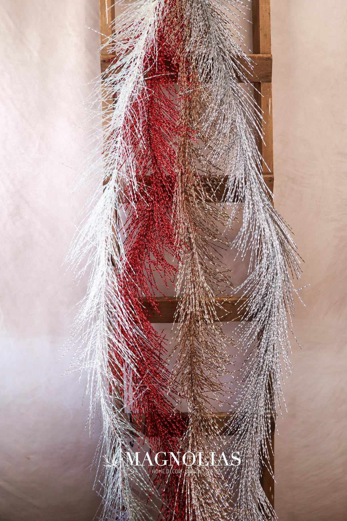 6' Silver Tinsel Garland