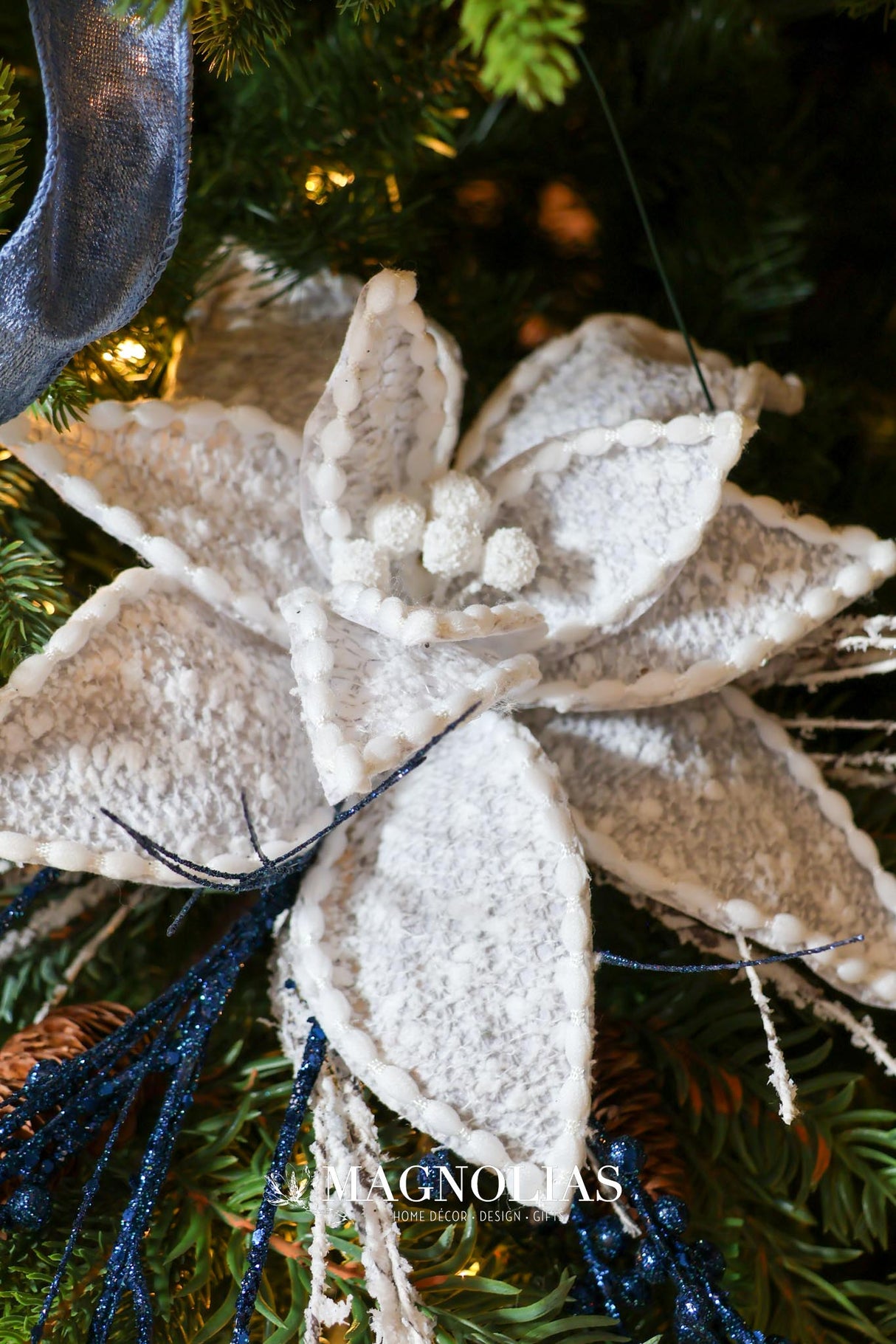 Sweater Patterned Poinsettia Stem