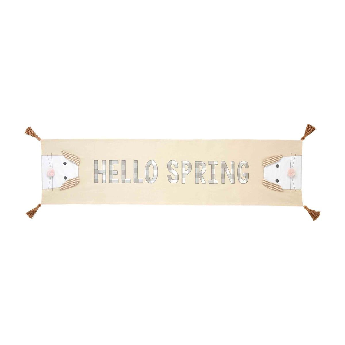 Hello Spring Bunny Table Runner