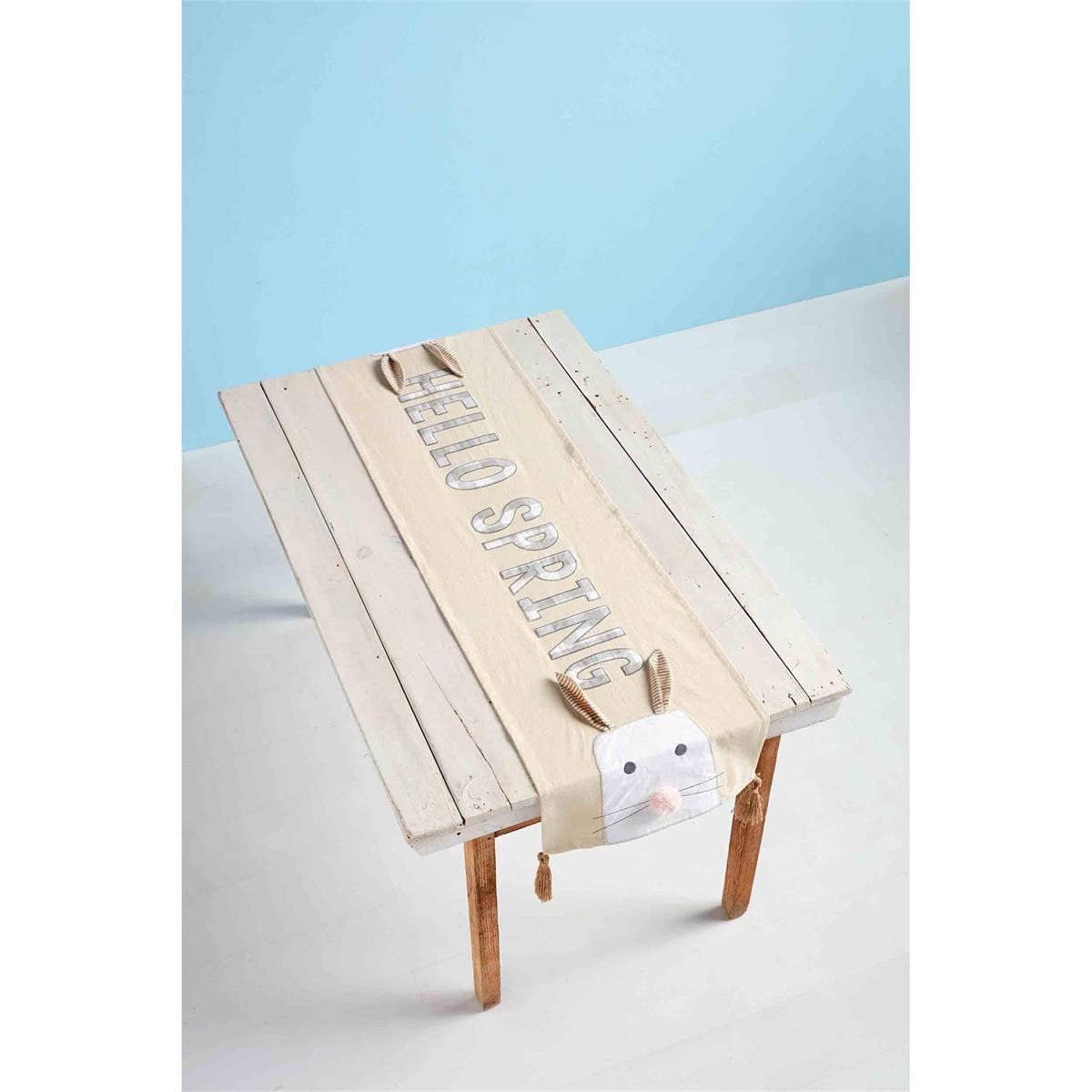 Hello Spring Bunny Table Runner