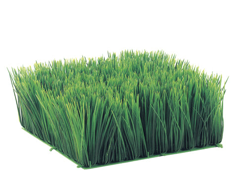 Square Long Grass Mat Green