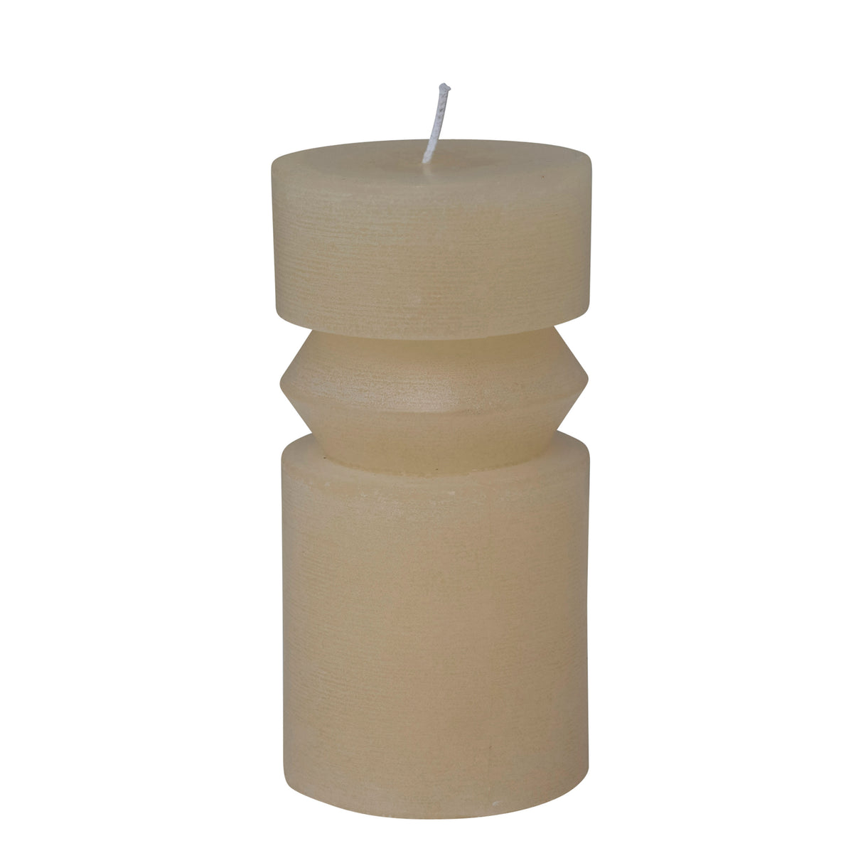 6" Unscented Totem Candle - Cream