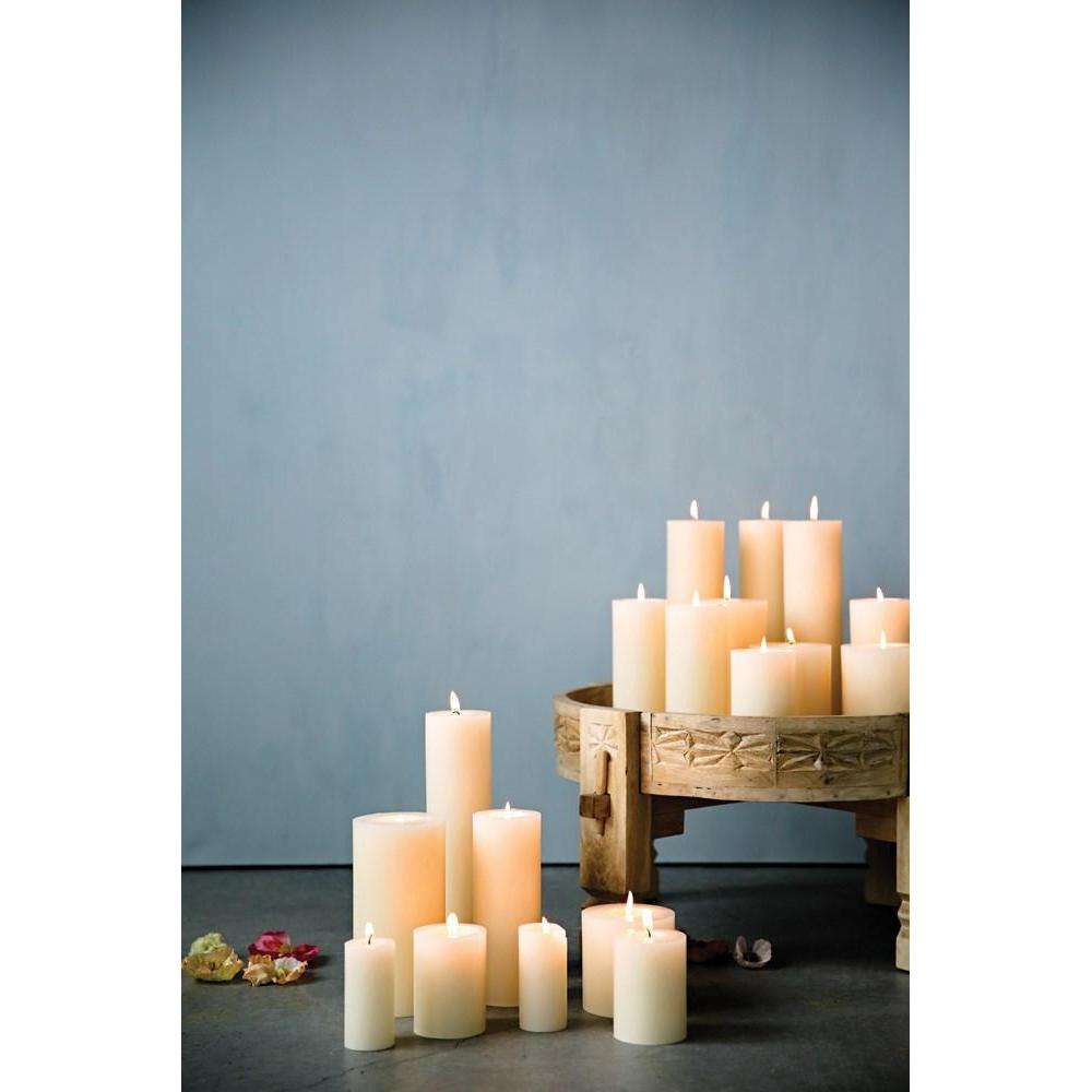 4X8" Unscented Pillar Candle