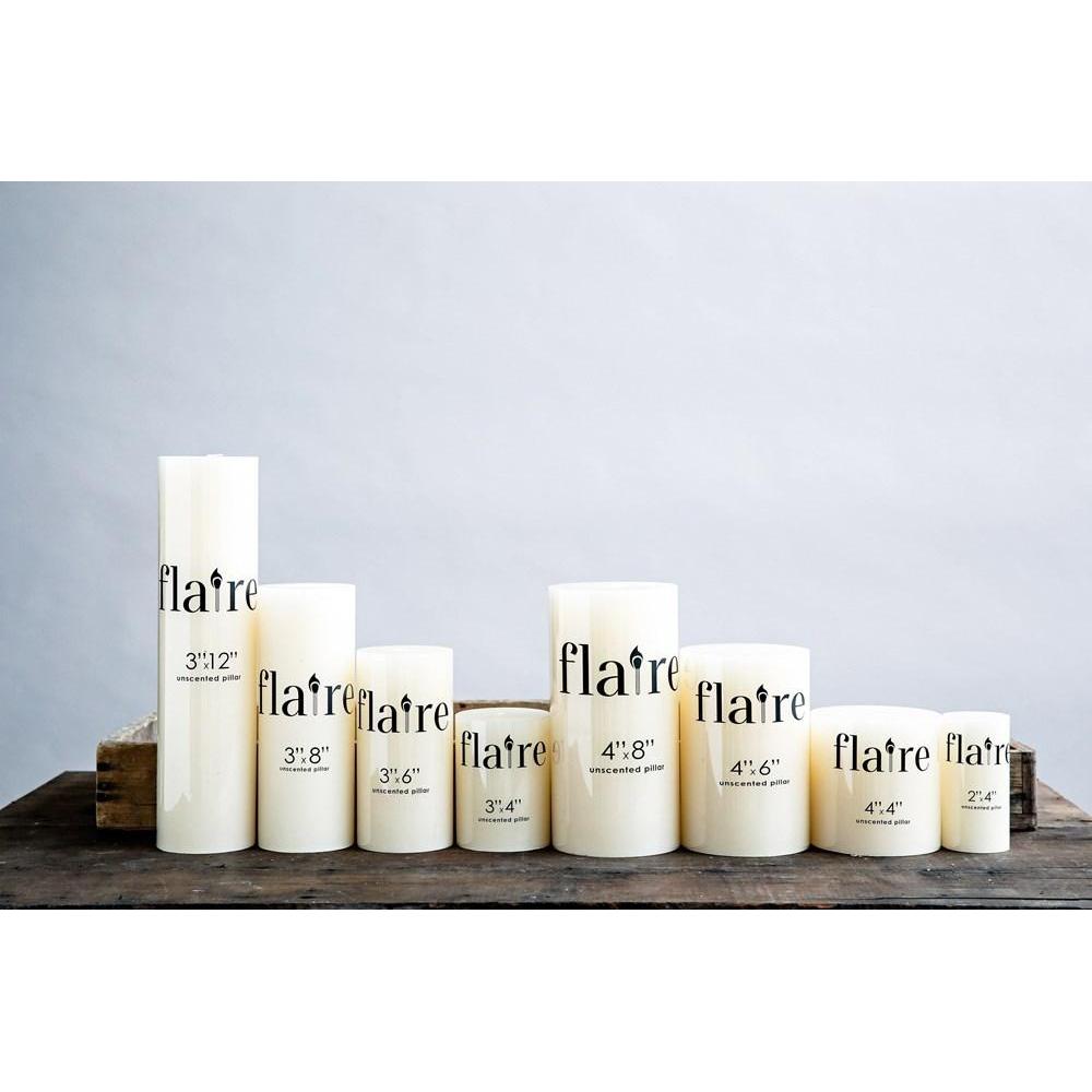 3X6" Unscented Pillar Candle